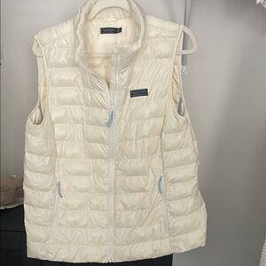 Vineyard Vines Women's Ivory Puffer Vest